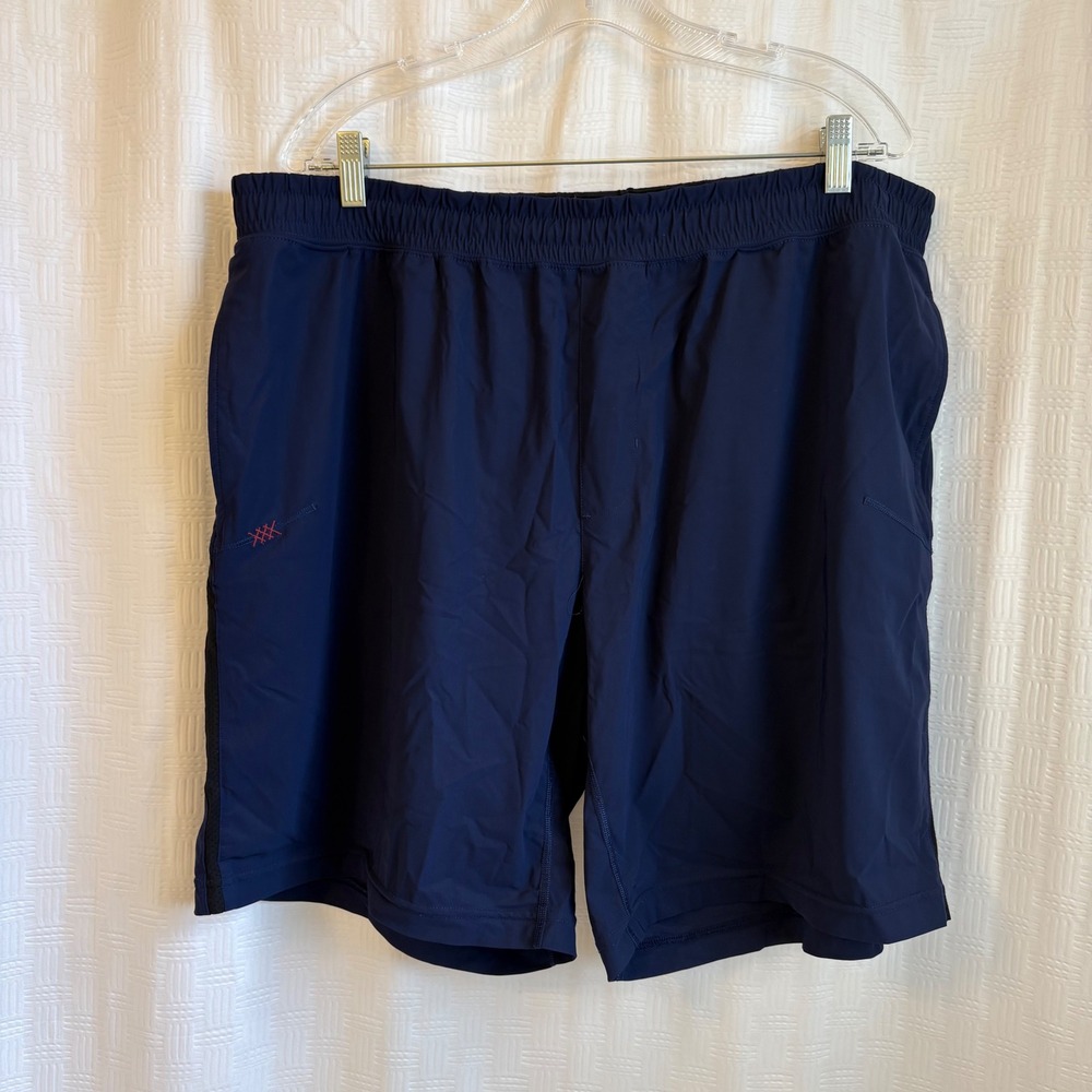 Rhone Mako Navy Blue Athletic Training Shorts Mens XXL 100209 Gym Running‎
